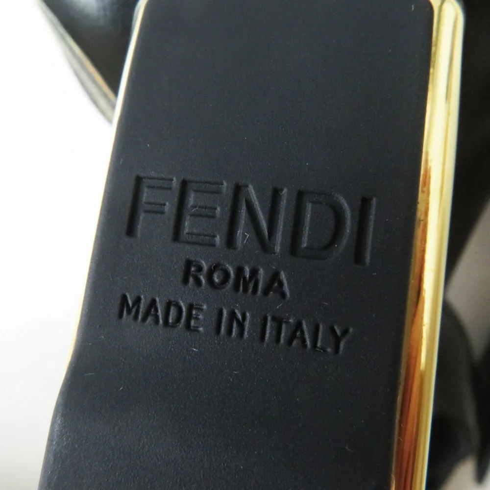 New Deadstock Fendace Fendi/Versace Silk Calfskin Baroque Print Heels! - Picture 8 of 12